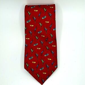 Brooks Brothers Makers 100% Silk tie - dragonflies, crickets and more!
